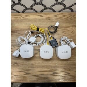 Eero 6+ Plus R010111 Dual Band Mesh Wi-Fi 6 Router (3 Pack) With Splitter